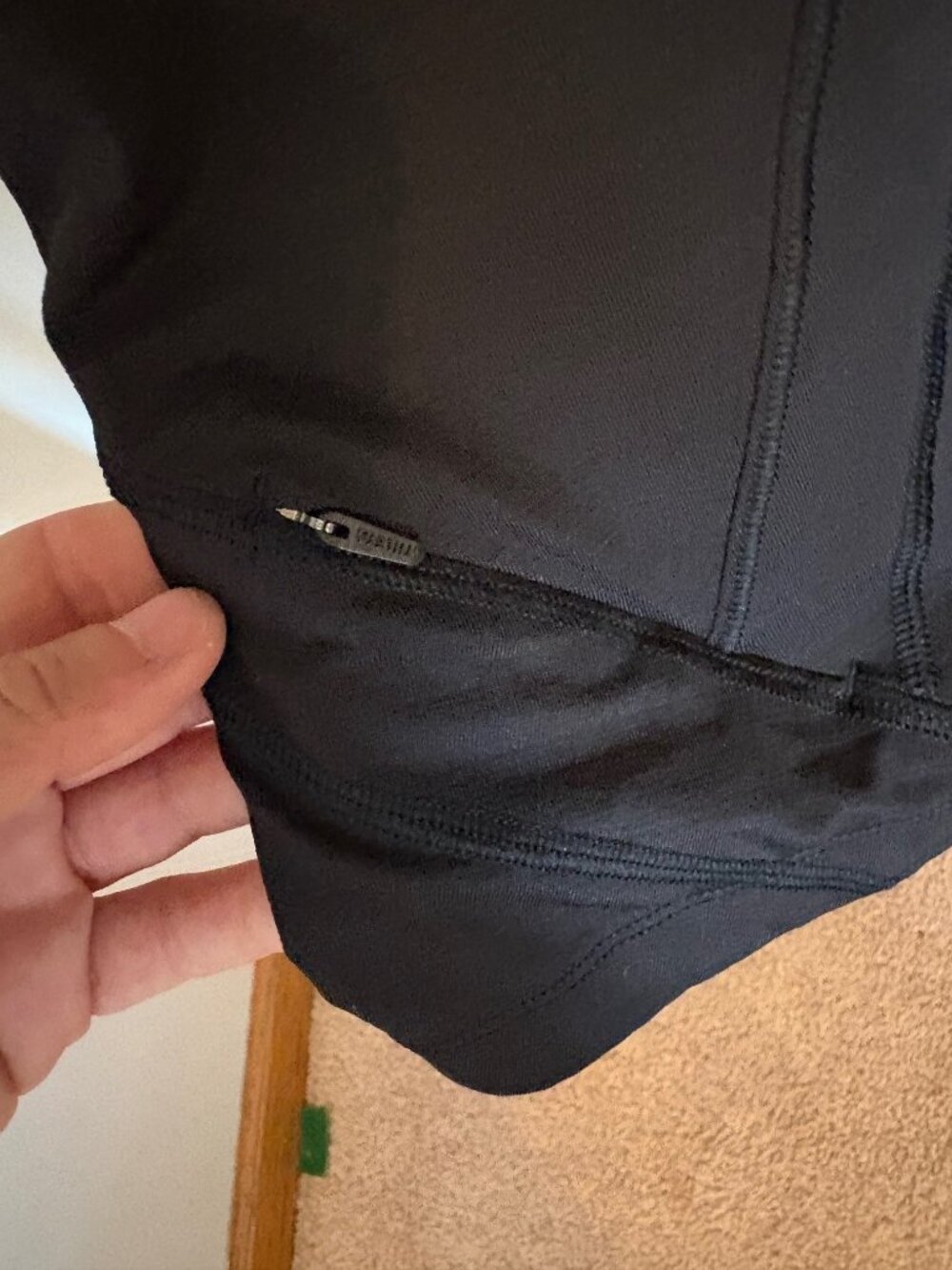Athleta 3X Black Performance Top Quarter Zip Athletic Workout Plus Size - Picture 3 of 6